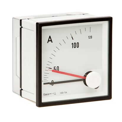 analoge Bimetall-Amperemeter mit Maximumanzeige 5A 15Min analoge Bimetall-Amperemeter mit Maximumanzeige 5A 15Min